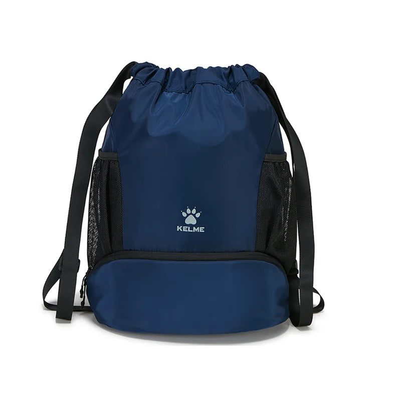 KELME Portable Drawstring Basketball Backpack Mesh Bag Football Soccer Volleyball Ball Storage Bags Outdoor Sports Traveling AllFourSports