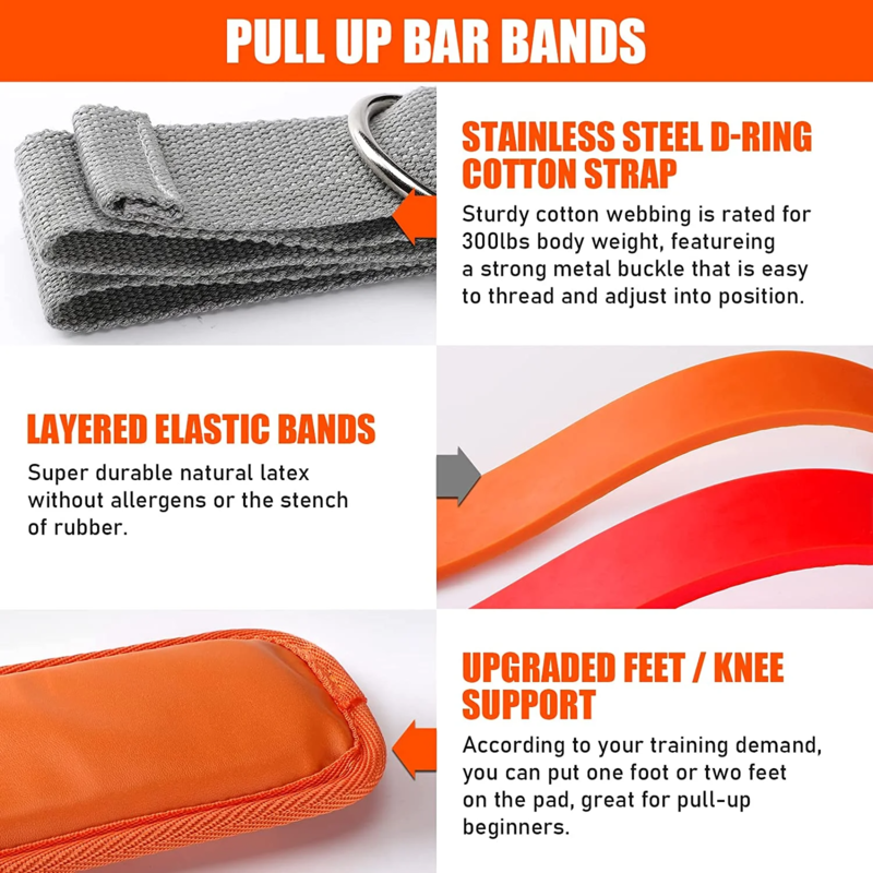 Pull Up Assistance Bands Set Weerstandsband eprolo