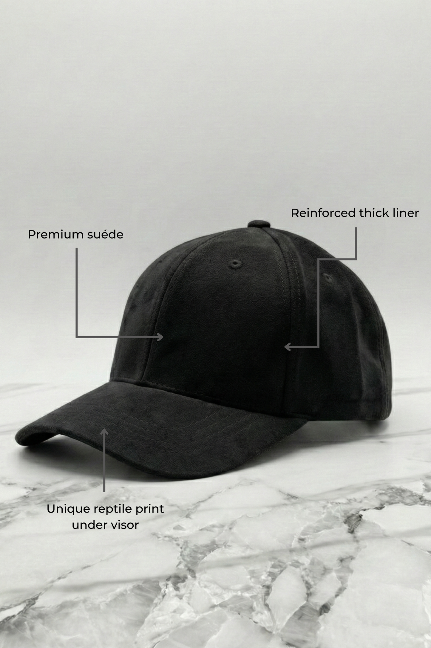 ZOOLU EXOTIC SUÉDE CAP | BLACK Zoolu