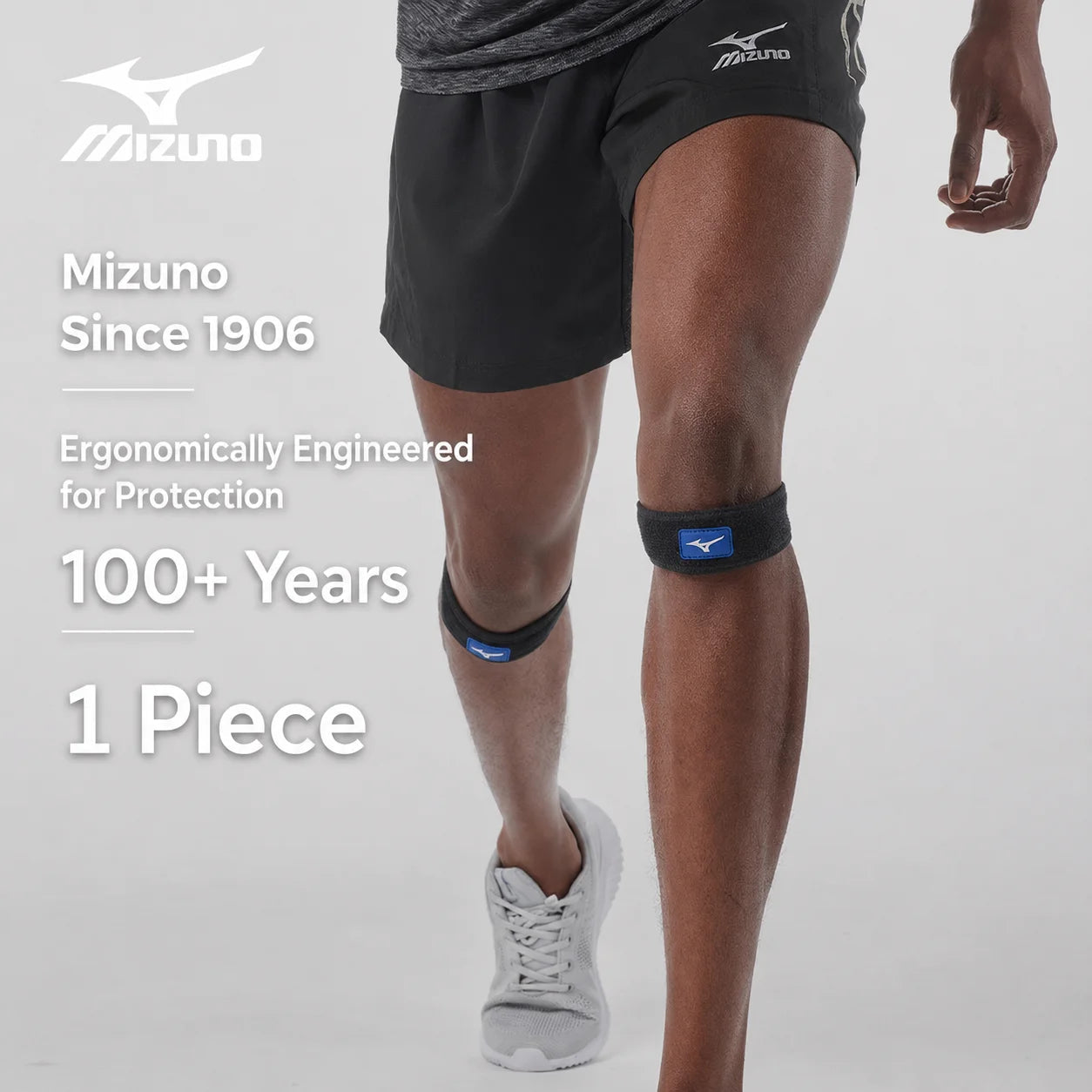 Mizuno Patella Knee Strap Adjustable Patella Knee Strap Shockproof Knee Support Brace for Daily Sports Running Basketball AllFourSports