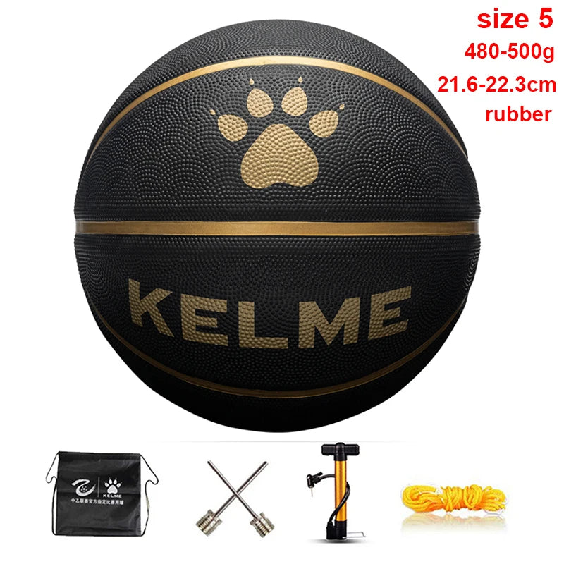 KELME Man Basketball PU Materia Team Sports Match Training Basketball Indoor and Outdoor Wear-resistant High Quality Ball size 7 AllFourSports