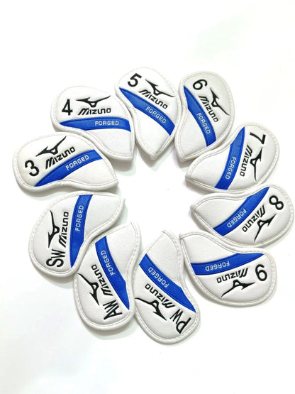 Mizuno Golf Club Covers Premium PU Leather Iron Wood Putter Headcovers Set Unisex Waterproof Protective Gear Accessories AllFourSports