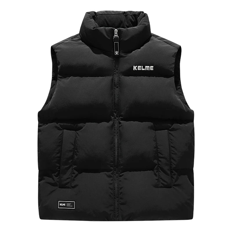 Kelme Vest Cotton Clothing Men's Autumn And Winter Sports Training Clothes Women's Outerwear Running Warm Sports Vest AllFourSports