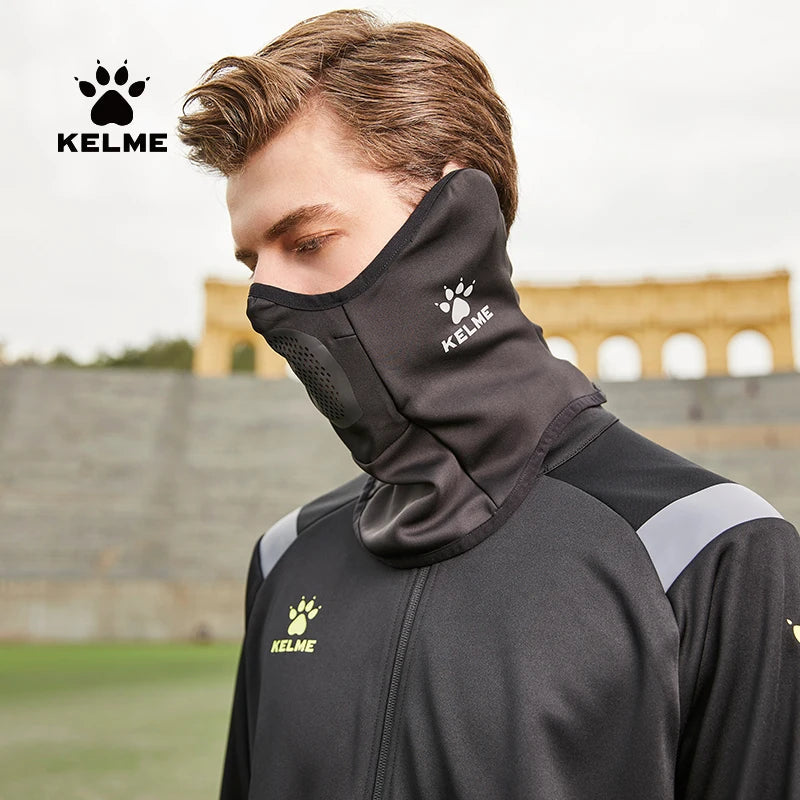 KELME Training Scarf Men's Winter Warm Neck Cover Cycling Sports Football Scarf Ear Protection Face Mask 3-in-1 AllFourSports