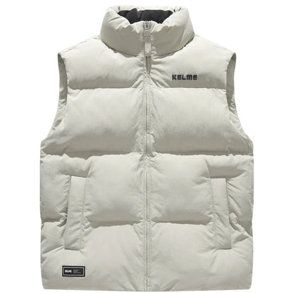 Kelme Vest Cotton Clothing Men's Autumn And Winter Sports Training Clothes Women's Outerwear Running Warm Sports Vest AllFourSports