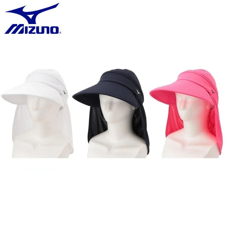 Mizuno Womens Golf Hat Large Brim Breathable Sun Hat Anti UV Sports Cap Professional Golf Hat for Training Outdoor Activity AllFourSports