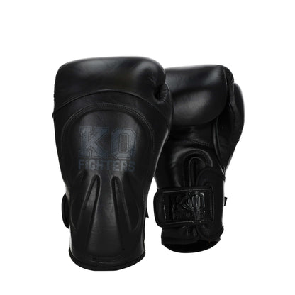 Punch Machine Bokshandschoenen Zwart 2.0 - Premium Leren Handschoenen met Extra Polsbescherming KO Fighters