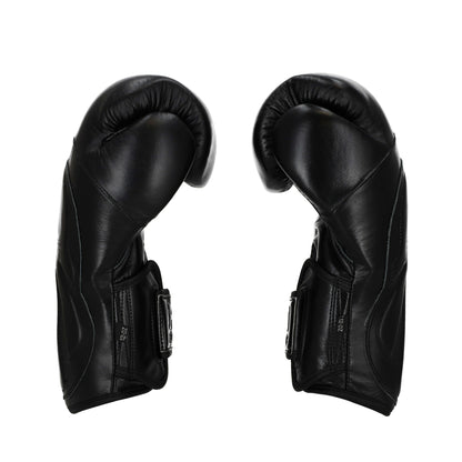 Punch Machine Bokshandschoenen Zwart 2.0 - Premium Leren Handschoenen met Extra Polsbescherming KO Fighters