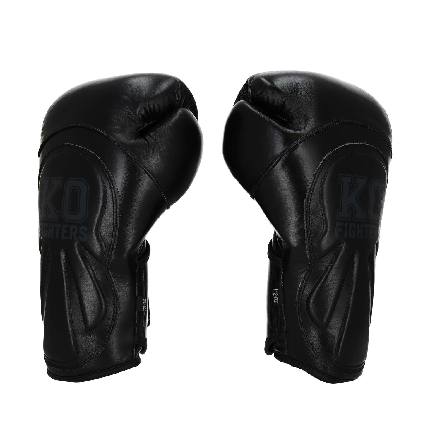 Punch Machine Bokshandschoenen Zwart 2.0 - Premium Leren Handschoenen met Extra Polsbescherming KO Fighters