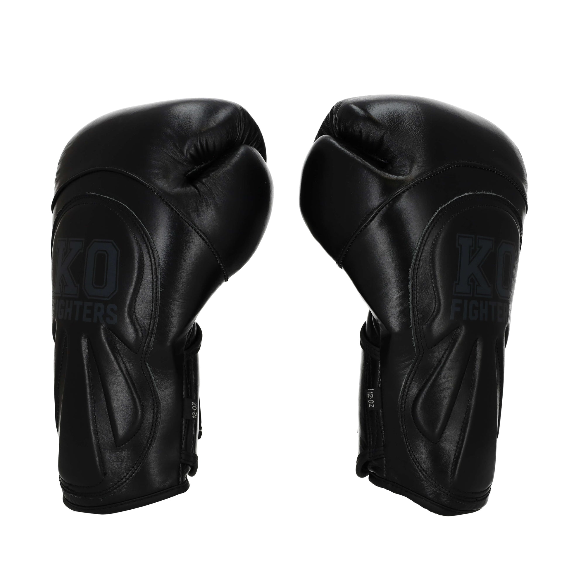 Punch Machine Bokshandschoenen Zwart 2.0 - Premium Leren Handschoenen met Extra Polsbescherming KO Fighters