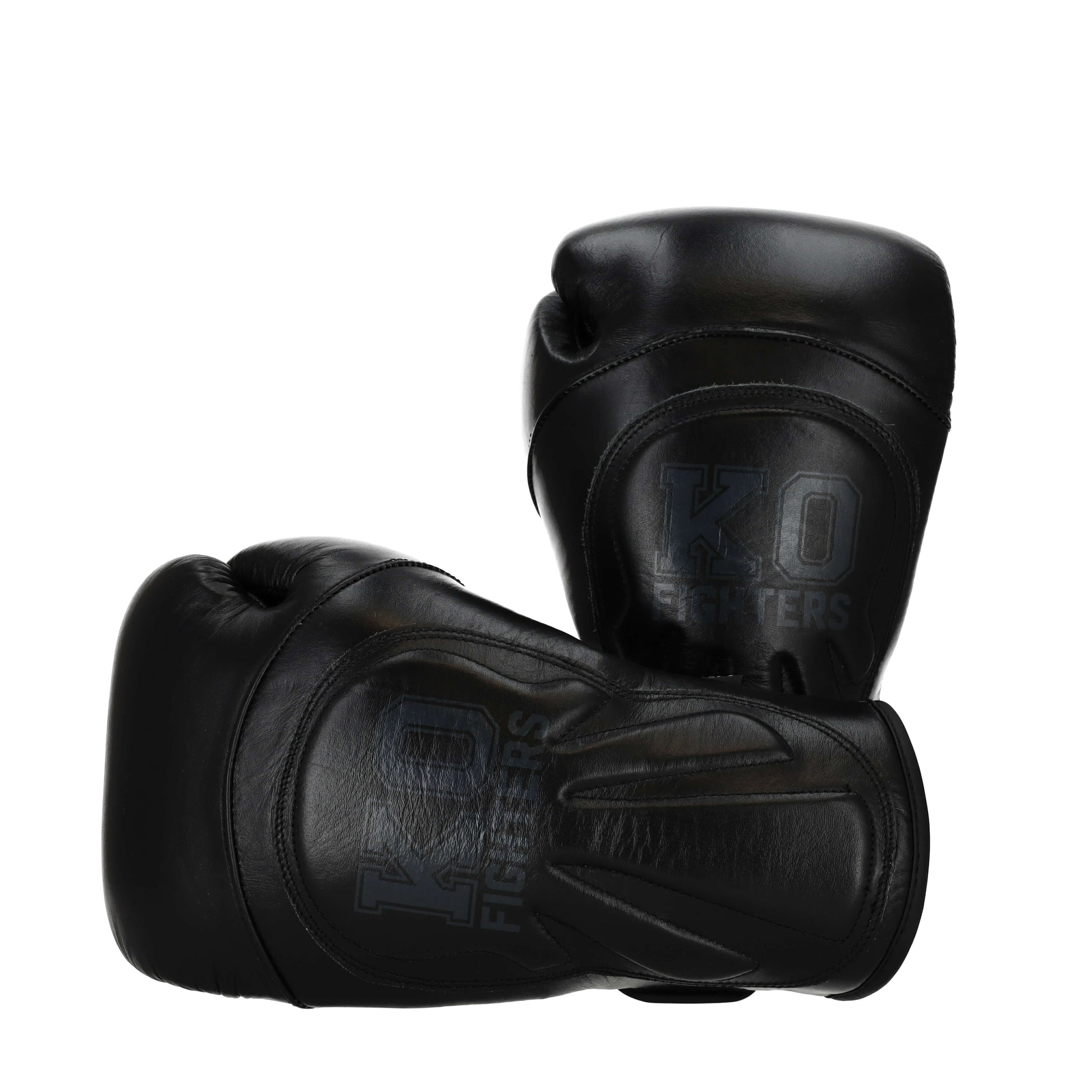 Punch Machine Bokshandschoenen Zwart 2.0 - Premium Leren Handschoenen met Extra Polsbescherming KO Fighters