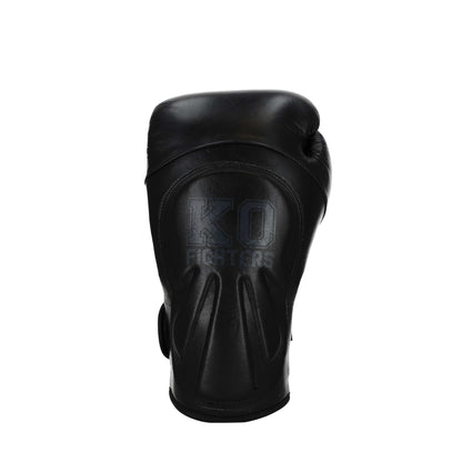 Punch Machine Bokshandschoenen Zwart 2.0 - Premium Leren Handschoenen met Extra Polsbescherming KO Fighters