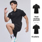 Kelme Men's Polo Shirt Lapel Hiking Sports T-shirt Breathable Casual Business Short-sleeved Outdoor Camping Top AllFourSports
