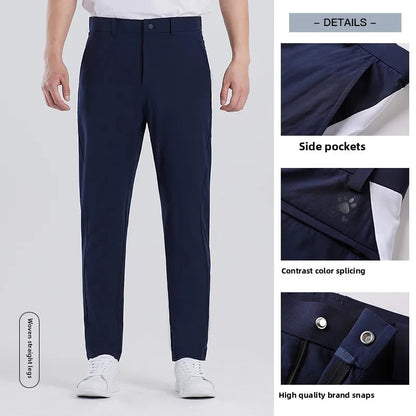 Kelme Men's Woven Straight Trousers Black Business Trousers Outdoor Running Breathable Trousers Camping Hiking AllFourSports