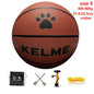 KELME Man Basketball PU Materia Team Sports Match Training Basketball Indoor and Outdoor Wear-resistant High Quality Ball size 7 AllFourSports