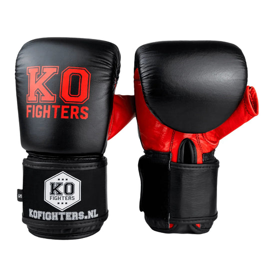 KO Fighters Zakhandschoenen - Premium Leren Bokshandschoenen voor Zaktraining KO Fighters
