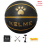 KELME Man Basketball PU Materia Team Sports Match Training Basketball Indoor and Outdoor Wear-resistant High Quality Ball size 7 AllFourSports