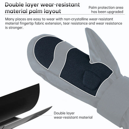 Skihandschoenen zwart-wit eprolo