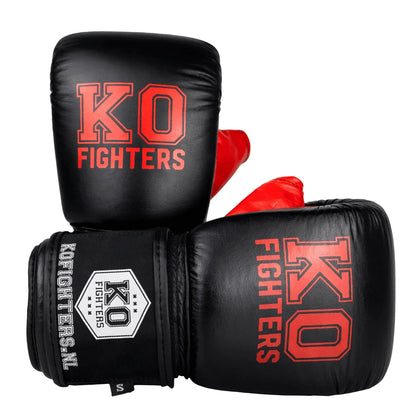 KO Fighters Zakhandschoenen - Premium Leren Bokshandschoenen voor Zaktraining KO Fighters