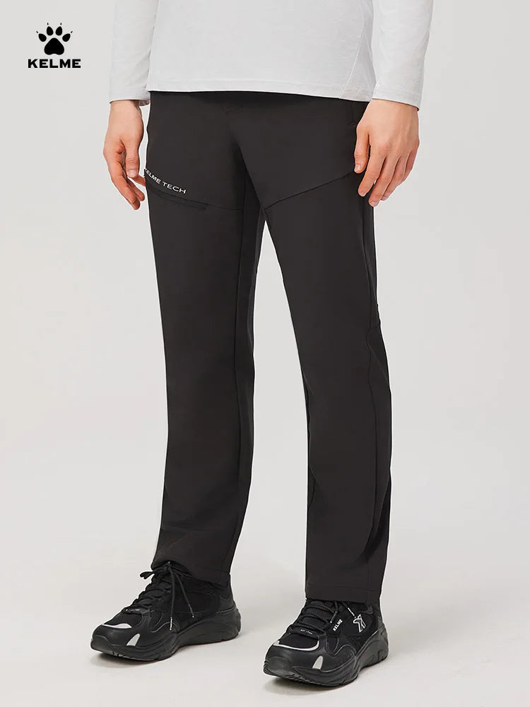Kelme Men's Woven Trousers Daily Training Sports Pants Outdoor Hiking Pants Waterproof Quick-drying Sports Trousers AllFourSports