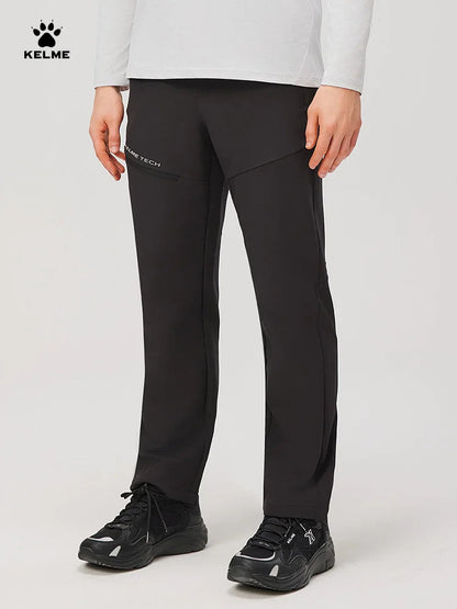 Kelme Men's Woven Trousers Daily Training Sports Pants Outdoor Hiking Pants Waterproof Quick-drying Sports Trousers AllFourSports