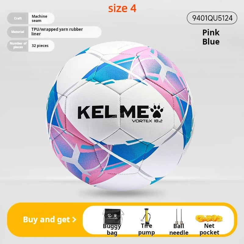 KELME Professional Football Soccer Ball TPU Size 4 Size 5 Red Black Goal Team Match Training Balls Machine Sewing Futbol Voetbal AllFourSports