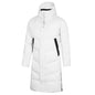 KELME Winter Down Jacket Mens Silver Color Hooded Long  90% White Duck Down Hiking Camping Warm Windproof Sports Coat 8061YR1002 AllFourSports