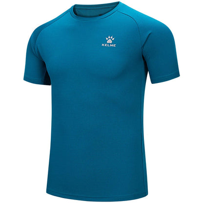 Kelme Men's Sports T-shirt Ice Silk Quick-drying Short-sleeved Fitness Outdoor Running Training Breathable Top AllFourSports