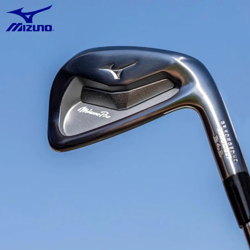 Mizuno Pro 243 Mens Golf Iron Set Forged Soft Iron Clubs 7Pcs High Forgiveness Daily Golf Practice Clubs for Training and Course AllFourSports