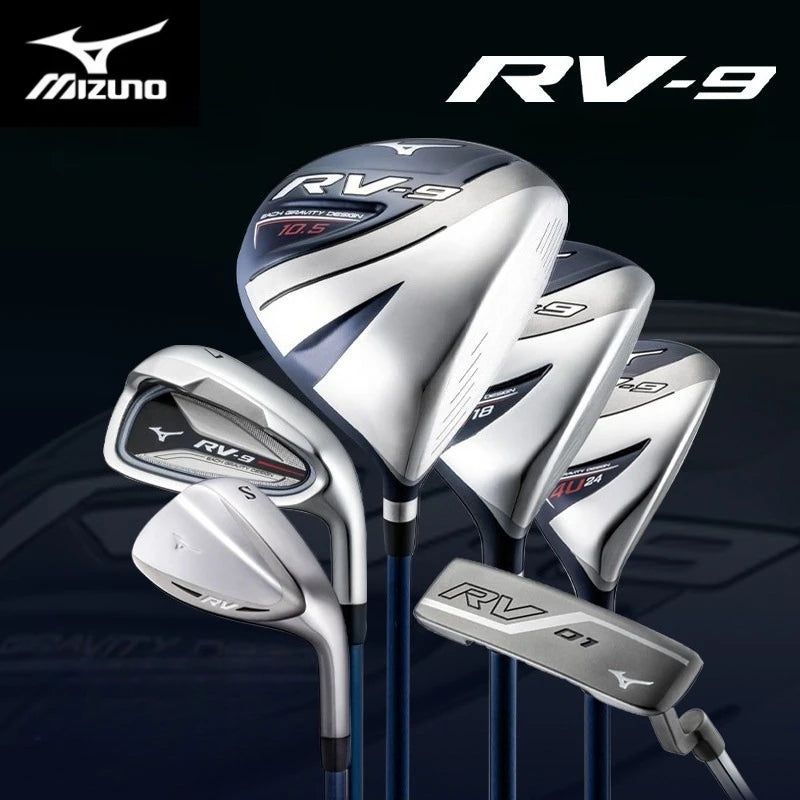 New Mizuno RV-9 Mens Golf Clubs Set Beginner Mid Handicap High Forgiving Long Range Clubs Full Package with Carry Golf Bag AllFourSports