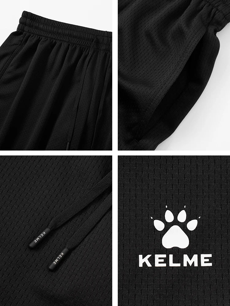 Kelme Men's Camping Hiking Shorts Breathable Shorts Outdoor Mountaineering Fitness Running Pants Yoga Pants AllFourSports