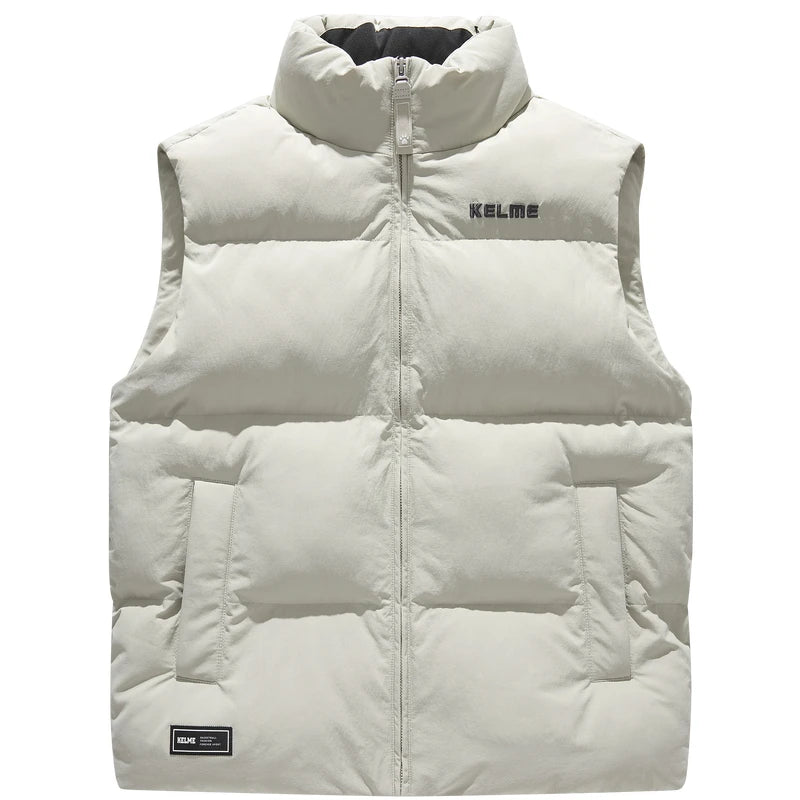 Kelme Vest Cotton Clothing Men's Autumn And Winter Sports Training Clothes Women's Outerwear Running Warm Sports Vest AllFourSports