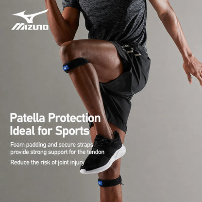 Mizuno Patella Knee Strap Adjustable Patella Knee Strap Shockproof Knee Support Brace for Daily Sports Running Basketball AllFourSports