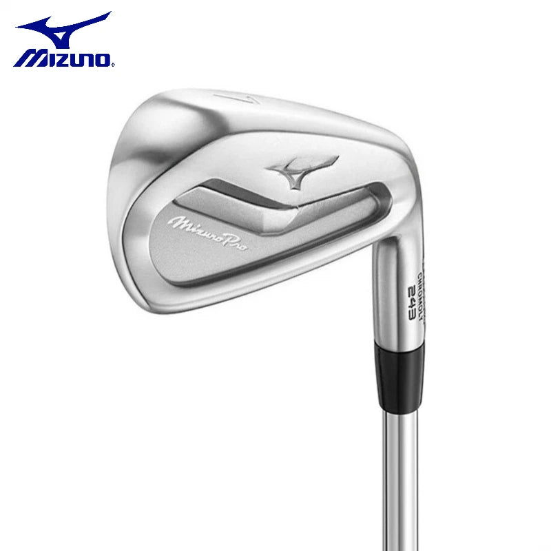 Mizuno Pro 243 Mens Golf Iron Set Forged Soft Iron Clubs 7Pcs High Forgiveness Daily Golf Practice Clubs for Training and Course AllFourSports