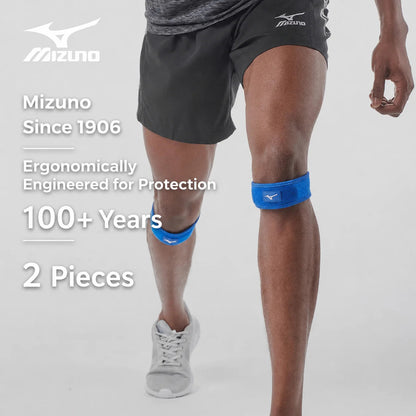 Mizuno Patella Knee Strap Adjustable Patella Knee Strap Shockproof Knee Support Brace for Daily Sports Running Basketball AllFourSports