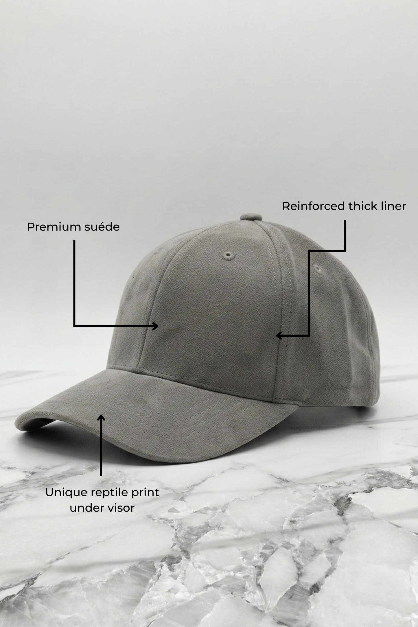 ZOOLU EXOTIC SUÉDE CAP | GREY Zoolu