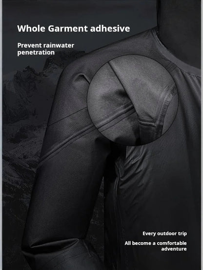 Kelme 3-in-1 Assault Suit Men's Waterproof Mountaineering Suit Outdoor Camping Windproof And Warm Hiking Jacket AllFourSports