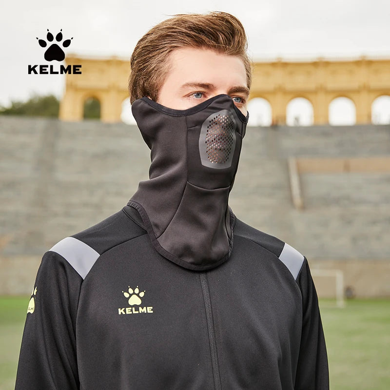 KELME Training Scarf Men's Winter Warm Neck Cover Cycling Sports Football Scarf Ear Protection Face Mask 3-in-1 AllFourSports