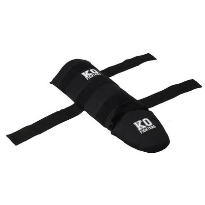 Scheenbeschermers Katoen Zwart KO Fighters