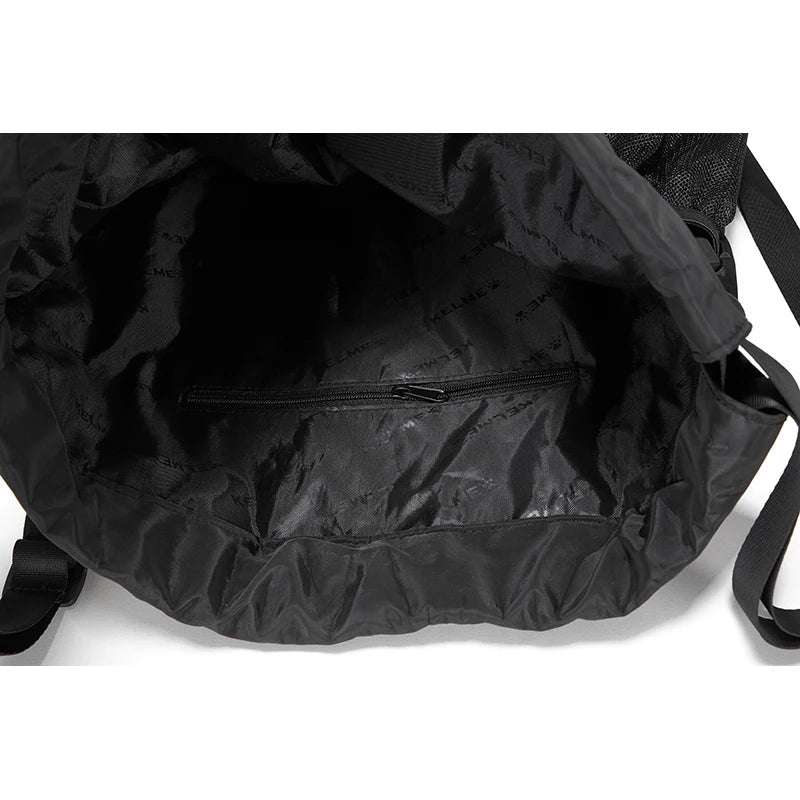 KELME Portable Drawstring Basketball Backpack Mesh Bag Football Soccer Volleyball Ball Storage Bags Outdoor Sports Traveling AllFourSports