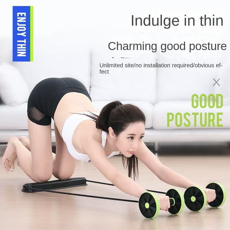Cross-border Multi-functional Abdominal Trainer Ab Wheel Twist Plate Ab Roller Premium Rotating with Pull Rope Ab Roller eprolo