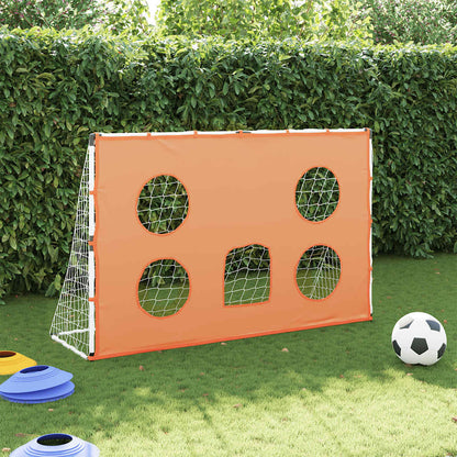 Kindervoetbaldoel Met Doelmat En Bal 182X62X118 Cm Bruin