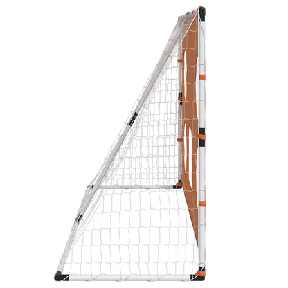Kindervoetbaldoel Met Doelmat En Bal 182X62X118 Cm Bruin