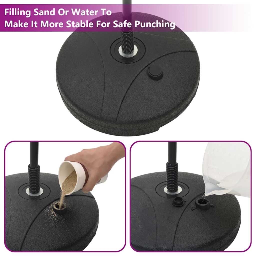 Boksballenset Met Handschoenen En Pomp Verstelbaar 81-122 Cm Rood