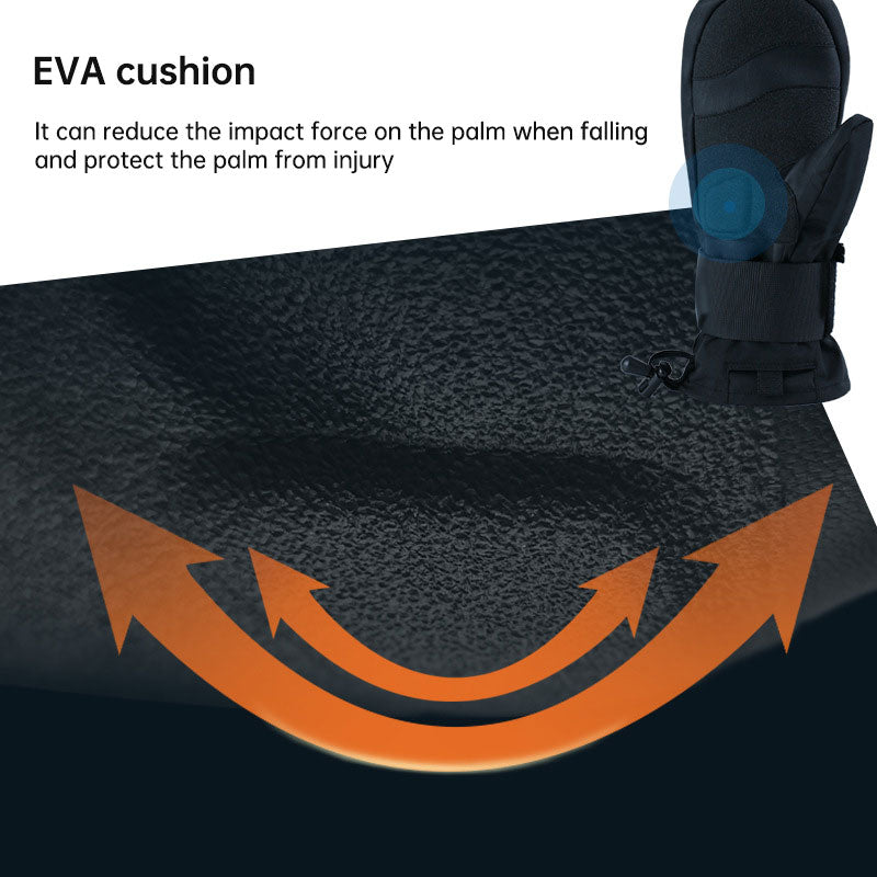 Skihandschoenen zwart-wit eprolo