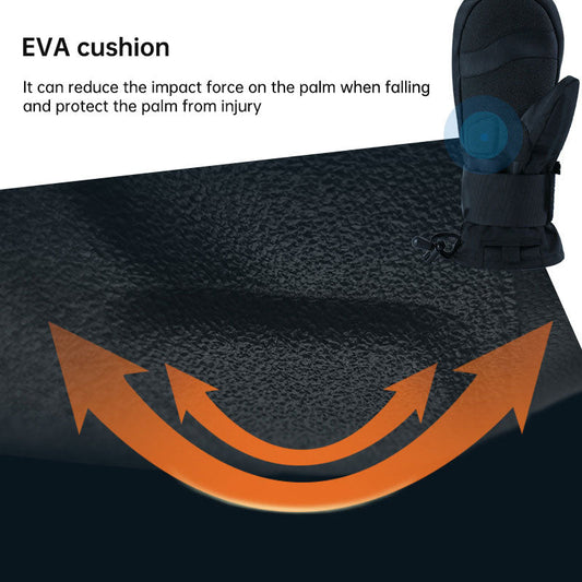 Skihandschoenen zwart-wit eprolo