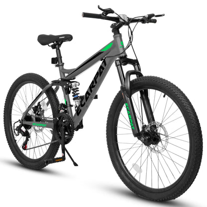 Ecarpat Mountainbike 26 inch - Carbon Staal met Voor- en Achtervering eprolo
