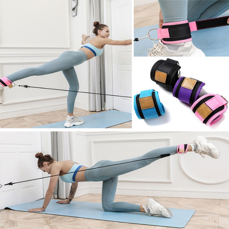 Resistance Bands with Ankle Straps Cuff with Cable for Attachment Booty Butt Thigh Leg Pulley Strap Lifting Fitness Exercise eprolo