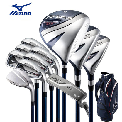 New Mizuno RV-9 Mens Golf Clubs Set Beginner Mid Handicap High Forgiving Long Range Clubs Full Package with Carry Golf Bag AllFourSports