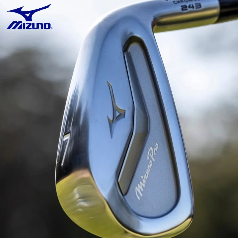 Mizuno Pro 243 Mens Golf Iron Set Forged Soft Iron Clubs 7Pcs High Forgiveness Daily Golf Practice Clubs for Training and Course AllFourSports